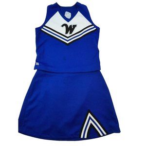 Adult Cheerleader Uniform Cheer Outfit 34 Top 32 Skirt Halloween Costume Fun